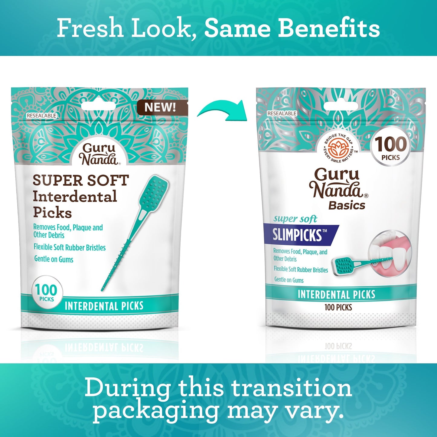 Super Soft Interdental Slimpicks - 100 Count