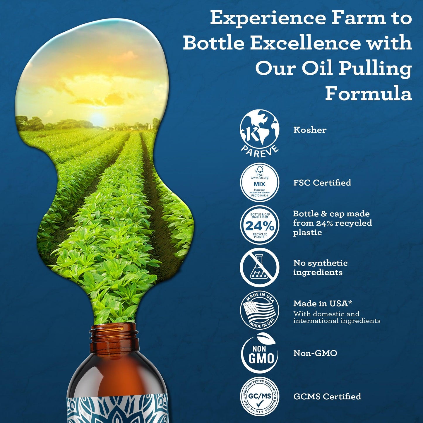 Advanced Formula Pulling Oil for Teeth & Gums, 8 Fl Oz - 1 Pk