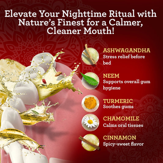 Cinnamon + Coconut Pulling Oil With Neem & Ashwagandha, 8 Fl Oz - 1 Pk