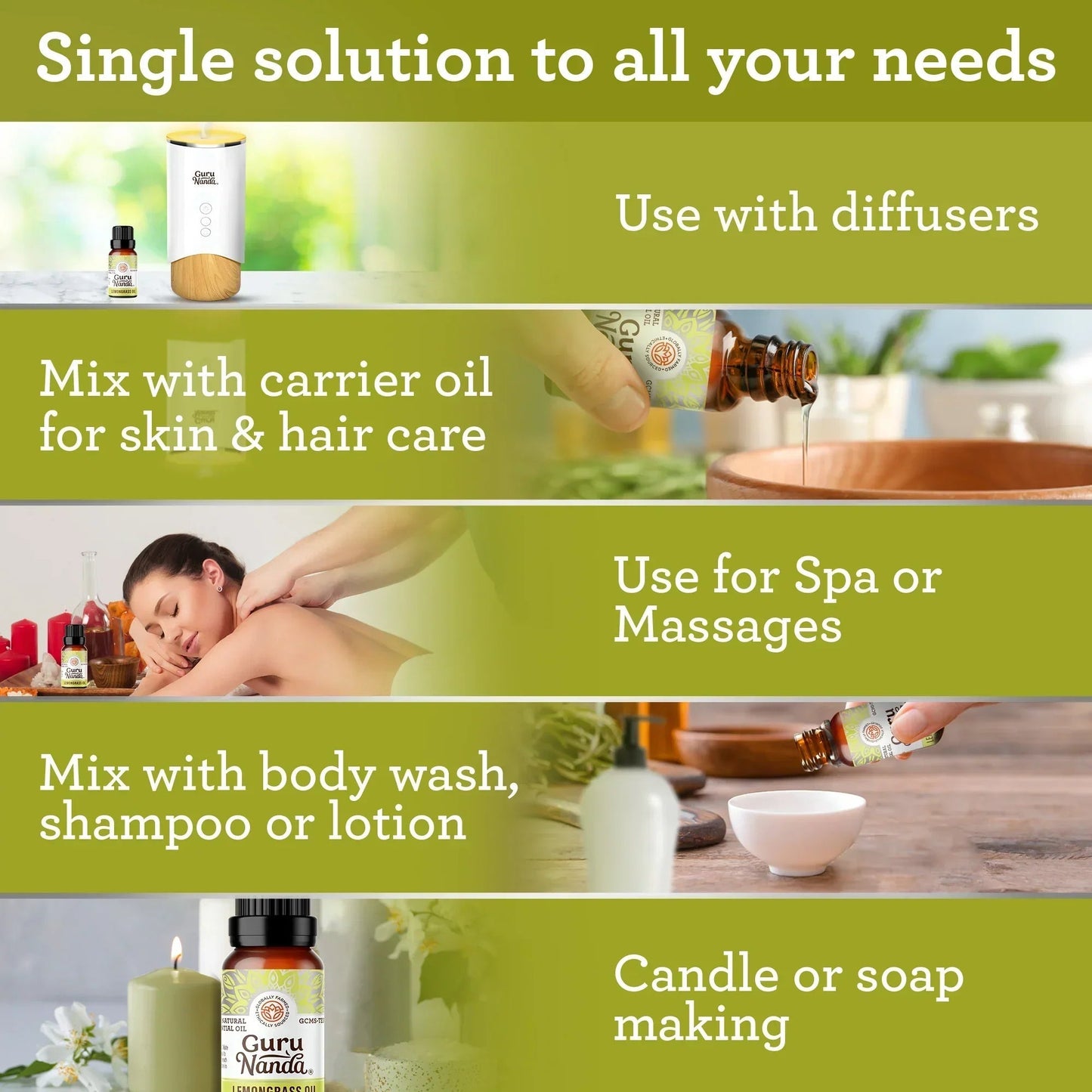 Lemongrass Essential Oil, 15 ML - 1 PK