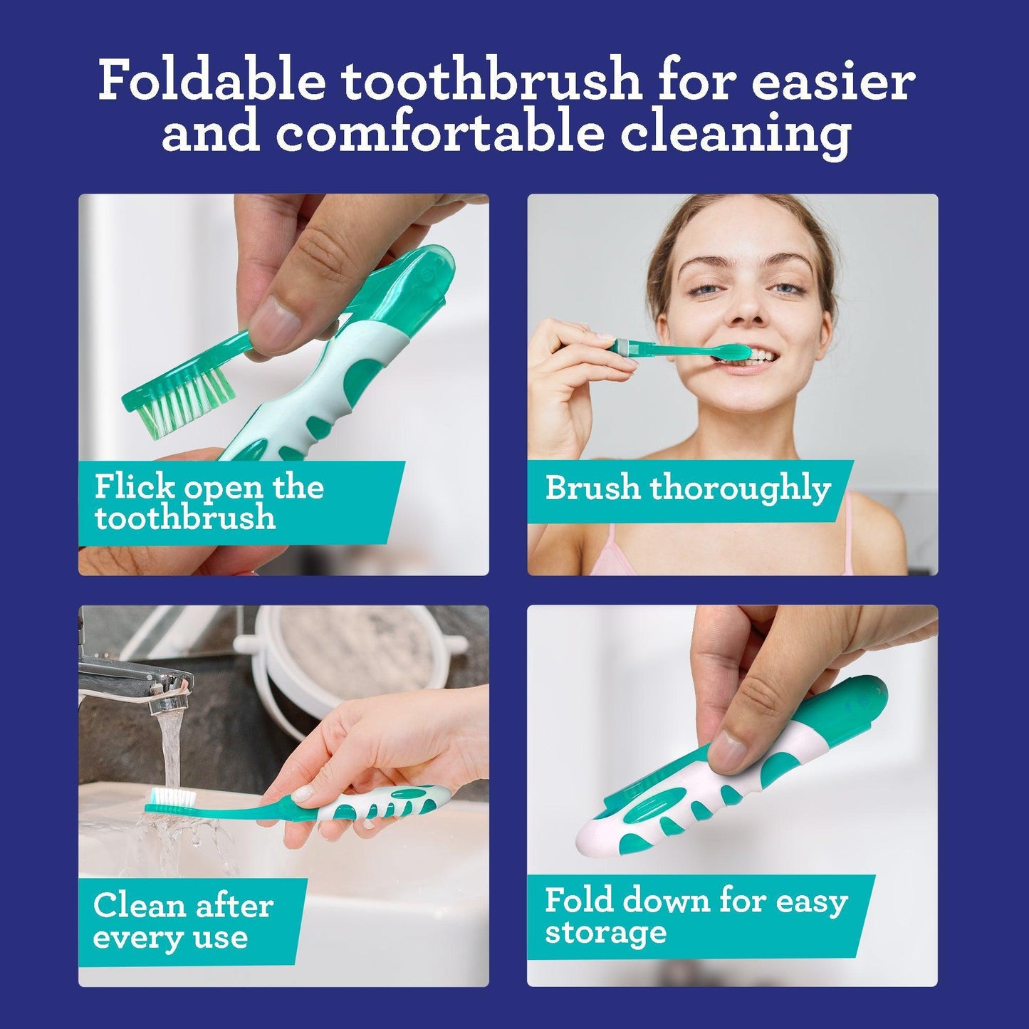 Folding Travel Toothbrush