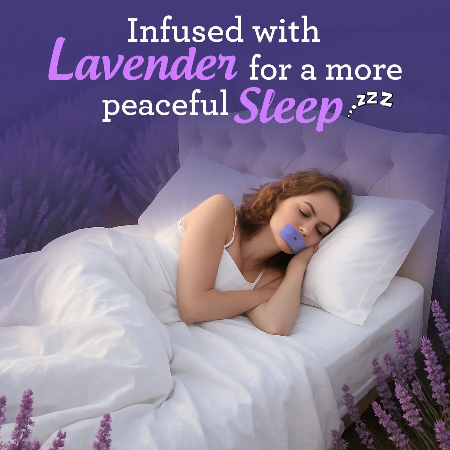 Lavender Infused Mouth Tape - 60 Count