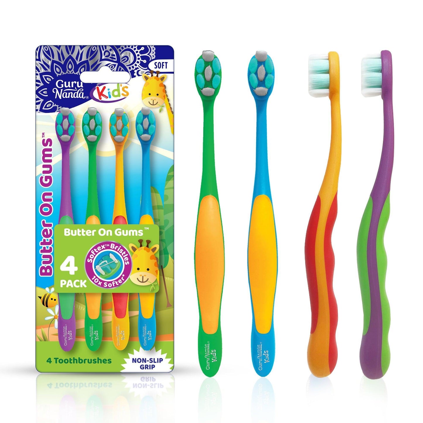 Kids Butter on Gums Toothbrush ¨C 4 Pack